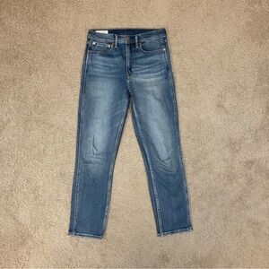 GAP Women's 6 Jeans Vintage Slim High Rise Blue Like New